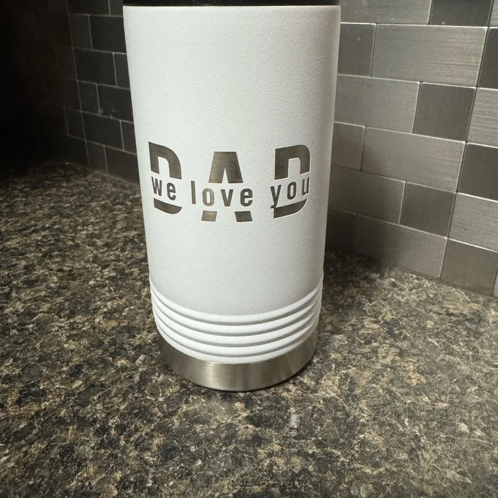 We Love You Dad White Tumbler